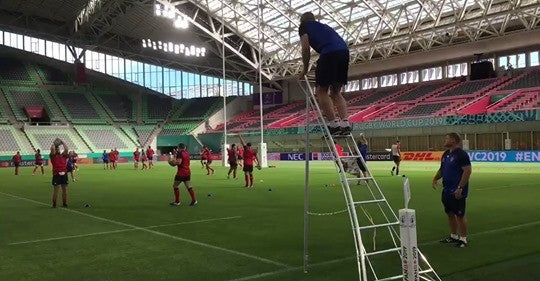 Henchman leader on tour with the English rugby team