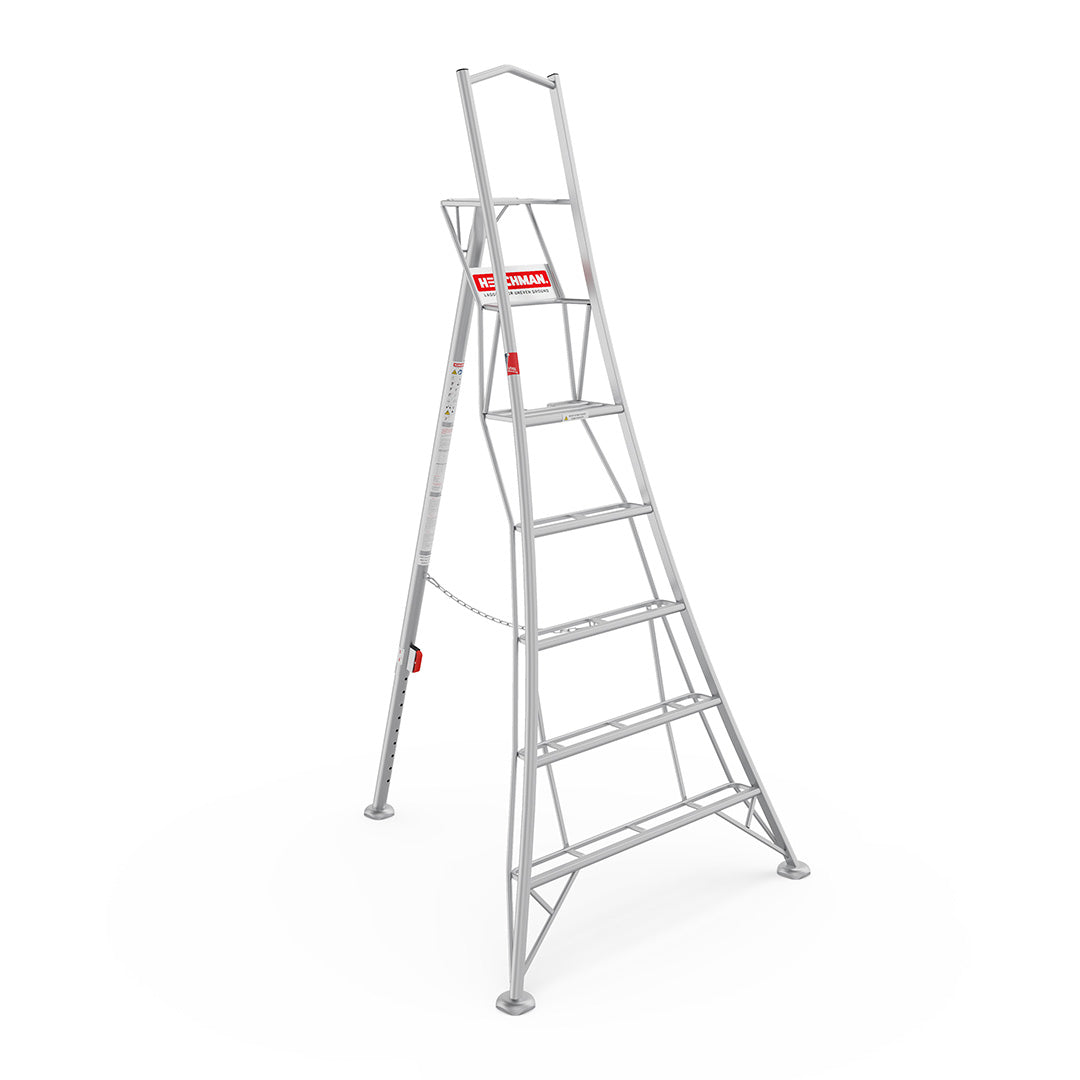 Dreibeinleiter mit Verstellbarem Hinterbein