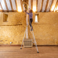 Dreibeinleiter mit Verstellbarem Hinterbein