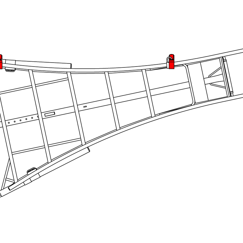 Abschließbare Leiter-Wandhalterung