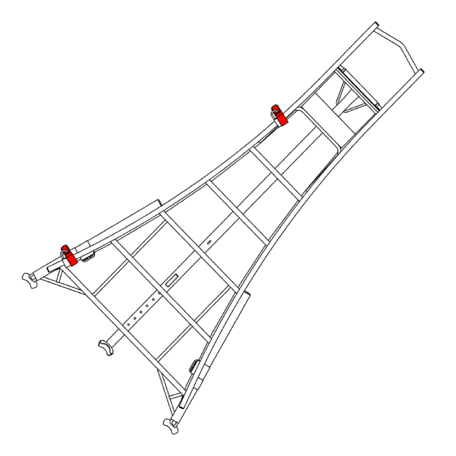 Abschließbare Leiter-Wandhalterung