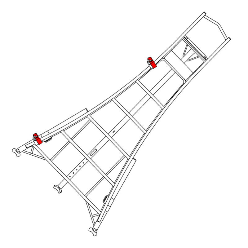 Abschließbare Leiter-Wandhalterung